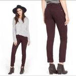 Rag and Bone Capri Jeans The Dre Aged Wine Burgundy Skinny Cropped SZ 26/24”inseam Purple Photo 6