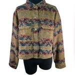 Boom Boom Jeans Aztec jacquard pattern cropped Pendleton style Santa Fe BBJ southwestern design Photo 0