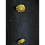 Vintage Oleg Cassini Wool Blazer Navy Gold Button Double Breasted Jacket 16 Blue Photo 4