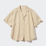 Uniqlo Linen Blend Open Collar Shirt Photo 0