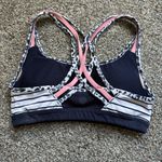 Athleta  Fully Focused Strappy Crossback Wirefree Sports Bra Lined Padded Blue Photo 4