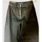 MP Piombo High Rise Wide Leg Jeans Black size 4 Photo 4