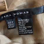 Zara‎ Woman Velvet Midi Dress Sz M Fairy Grunge Whimsygoth Jewel Tones Autumn Brown Size M Photo 4