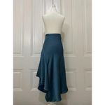 LANE JT Victorious Silk Midi Skirt + Backscarf Top (NWT) in Royal Blue (MEDIUM) Photo 5