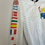 Vintage 1984 LA Los Angeles Olympics Bomber Windbreaker Jacket Small White VTG Photo 3