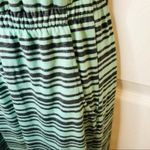 Derek Heart Stripe Cutout Back Maxi T-Shirt Dress Mint Green Gray M Photo 6