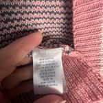 Umgee Pink and White Cardigan Sweater with Leopard Print Photo 5