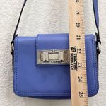 Rebecca Minkoff Mini Box Sammy Periwinkle Blue Leather Crossbody Mini Bag Photo 9