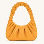 JW Pei Candied Orange Gabbi Ruched Hobo Handbag Shoulder Bag Purse Tote Photo 4