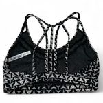Victoria's Secret Victoria Sport Womens Sports Bra XS Black White Geometric Strappy Stretch Photo 1