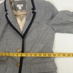 J Crew Factory Tipped Keating Boy Classic Button Down Oxford Preppy Blazer 2 Gray Photo 6
