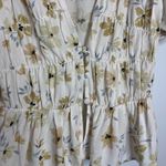 ZARA  Puff Sleeve Floral Button Front Top XS Photo 8