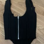 Danielle Guizio NWOT Guizio open seam black knit corset Photo 5
