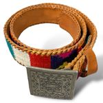 Lands' End Vintage 90s Land’s End Southwestern Aztec Belt 30 Guatemalan Western Bohemian Photo 5