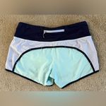 Lululemon  Run Times Short 4” Size 6 Rare 2014 Retired Aquamarine Colorway Photo 8
