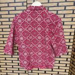 Wrangler Red And White Button Down Tie Waist Top Photo 1