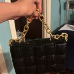 Francesca's Black Quilted Chain Purse Photo 5