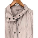 Aeropostale  Women's XS Full Zip Up Bomber Jacket Light Pink Long Sleeve Cotton Photo 5