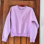 Champion  Reverse Weave Sweatshirt Womens Medium Pink Crewneck Photo 0