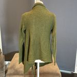 Women’s Casual Green Knitted Sweater Wrap Around Design with Tassels Size S NWOT Green Photo 2