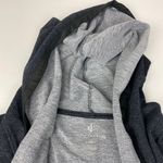 Juicy Couture  Black and Silver Metallic Striped Open Wrap Front Cardigan Size S Photo 2