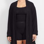 SKIMS Soft Lounge Robe In Onyx Photo 3