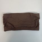 SKIMS S Small Fits Everybody Bandeau Bra Women's Seamless Stretch Brown Cocoa Photo 5