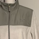 FILA Sport Gray White Fleece Jacket Photo 1