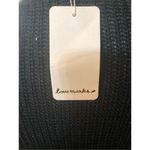 Anthropologie Lovemarks hunter green loose knit sweater long sleeves with holes Photo 7