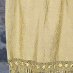 lafayette 148 Gold Brocade Fringe Silk Skirt Woman's Size 6 Knee Length Gold Photo 4