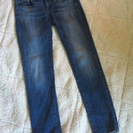 American Eagle  distressed dark wash 0 skinny jeans Photo 0
