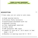 Princess Polly EUC  Amelia Shorts White Lined sz 0 Photo 8