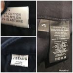 J Brand Super Skinny Low Rise Ankle Jean Skinnies Dark Wash Blue Black Size 25 Photo 7