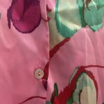 ZARA  Multicoloured Floral Printed Satin Shirt Blouse Top XS Photo 3