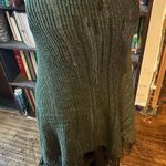 LuLaRoe olive green fringe cozy O/S knit versatile shawl Photo 1