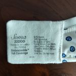 Soma  Size 32DDD Embraceable Full Coverage Bra Blue Dot Print Photo 2