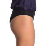 Socialite Women's Blue Black Lace Trim Sleeveless Bodysuit Racerback Small Photo 10