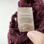 Free People  New romantic women’s Size Small sleeveless blouse maroon Boho‎ Lace Photo 4