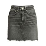 Rag and Bone  Itty Bitty Mini Skirt Grey Denim Size 28 Photo 3