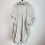 Nanushka Gray Marl Short Sleeve Drape Collar Button Front Cardigan Sweater S Photo 7