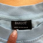 Bardot The Drawstring Sweater Medium Cropped Baby Blue Photo 3