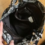 Penelope Ann Faux Leather Snakeskin Shoulder Bag, Black, Gray, White, Silver Black Photo 3