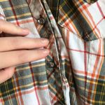 Cato Plaid quarter sleeve & belt tie button down shirt Photo 3