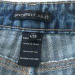 Sincerely Jules Jeans Womens Size 1/25 High Rise Straight Leg Denim Blue Photo 1