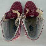 Vans Off the Wall Skateboard High Top Shoes Sneakers Men Sz 5.5 Women 7 Pink Red Photo 8