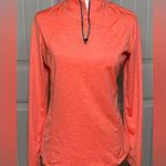 Womens Long Sleeve Athletic Shirt With Half Zip And Collar Size Medium Photo 0