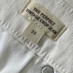 Madewell The Perfect Vintage Crop Jean Womens Size 30 Raw Hem Edition Tile White Photo 5