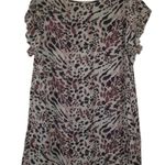 JODIFL  Animal Print Blouse Size Medium Photo 2