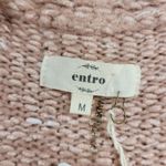 Entro Vilma Ombre Longline Open Cardigan Sweater Medium NWT Wine Blush Knit Photo 10