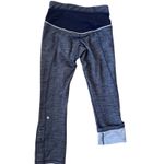 Lululemon Ride On Crop Cycling Pant in Deep Indigo Blue Denim Luon Size 2 Photo 6